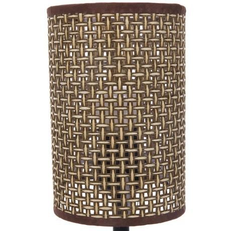 8200/1T COUNTY LN25 кофейный/коричневый, дерево/текстиль Настольная лампа E27 1*60W 220V MADERANA