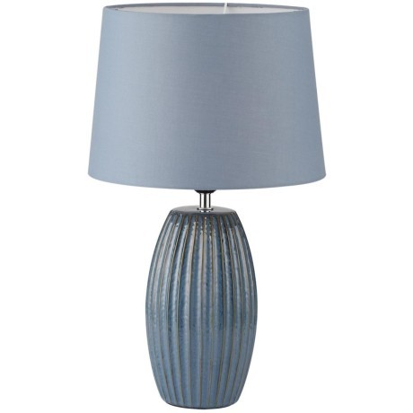 8122/1T COMFI LN25 синий, керамика/текстиль Настольная лампа E27 1*60W 220V LAPUNA
