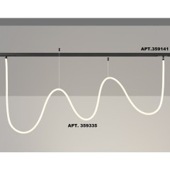 359335 Трековый светодиодный неон 2м Novotech Flum CRI90+ 4000К 2420Лм 360° 25W