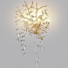 4969/3W HALL ODL24 521 античн.бронза/алюмин./хрусталь Бра G9 3*40W DELICA