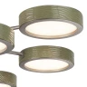 5451/99LA Odeon Light RIVIERA подвесная люстра, зеленый керамический декор, LED 99 Вт, CCT 2000/3000/4000 К, 4100 Лм, CRI≥80, IP20, 220 В