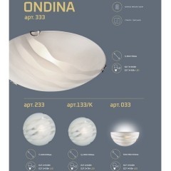 Настенно-потолочный светильник Sonex 133/K ONDINA под лампы 2xE27 2*60W