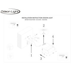 Настенный светильник IP65 LED 12W 453Лм 3000K 140° 220-240V TWINSET 7117/12WL