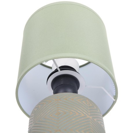 8222/1T MODERNI LN25 зеленый, керамика/текстиль Настольная лампа Е27 1*60W 220V NIANA