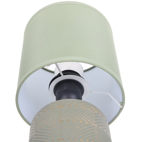 8222/1T MODERNI LN25 зеленый, керамика/текстиль Настольная лампа Е27 1*60W 220V NIANA