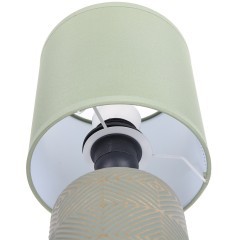 8222/1T MODERNI LN25 зеленый, керамика/текстиль Настольная лампа Е27 1*60W 220V NIANA