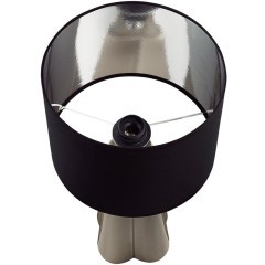 8125/1T COMFI LN25 черный/серый, керамика/текстиль Настольная лампа E27 1*60W 220V HINAMI