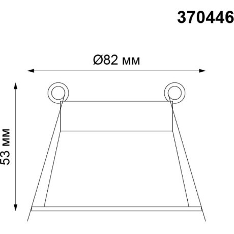 Встраиваемый светильник Novotech 370446 BUTT под лампу 1xGU10 50W