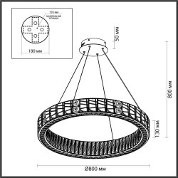 Люстра ODEON LIGHT VERSION 5071/100L