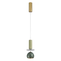 5475/4L ODEON LIGHT EXCLUSIVE JAZZ L-VISION зелёный подвесной светильник, LED 4 Вт, 3000 К, 174 Лм, IP20, подключение 220 В