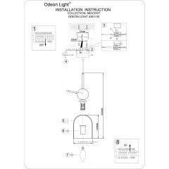 Подвесной светильник IP20 E14 40W  220-240V LOLLA 4361/1B