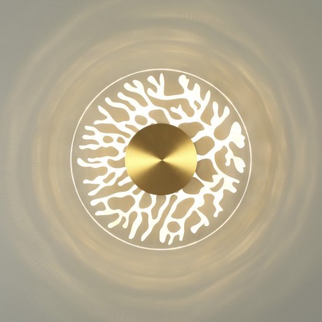 6627/9WL MIDCENT ODL24 античная бронза/металл/акрил Настенный светильник IP20 LED 9W 3000K 220V SOLARIS