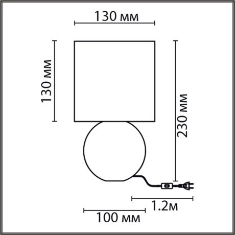 8223/1T CLASSI LN25 зеленый, керамика/текстиль Настольная лампа E14 1*40W 220V OCTAVIA