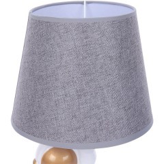 8208/1T MODERNI LN25 белый/серый, керамика/текстиль Настольная лампа Е27 1*60W 220V ATLAS