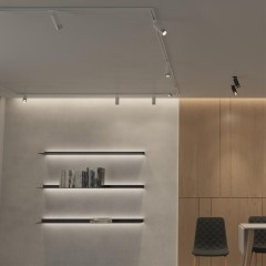 Однофазный двужильный трековый светильник Novotech 370862 SLIM под сменную лампу GU10