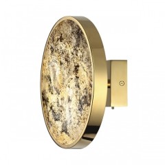 5079/15WL L-VISION ODL24 зол./серо-бежевый/металл/натур.камень/акрил Настенн.светильн. с переключ.цветов.темпер. LED 15W 3000К/4000K/6000K BERGI