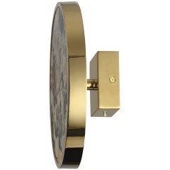 5079/15WL L-VISION ODL24 зол./серо-бежевый/металл/натур.камень/акрил Настенн.светильн. с переключ.цветов.темпер. LED 15W 3000К/4000K/6000K BERGI