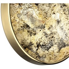 5079/15WL L-VISION ODL24 зол./серо-бежевый/металл/натур.камень/акрил Настенн.светильн. с переключ.цветов.темпер. LED 15W 3000К/4000K/6000K BERGI