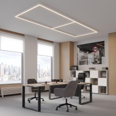 Светильник линейный Novotech светодиод. с переключ. цв. температуры IP20 LED 60W 220-240V 3000К\4000К\6000К FATTO 359606