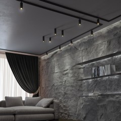 Однофазный двужильный трековый светильник Novotech 370863 SLIM под сменную лампу GU10