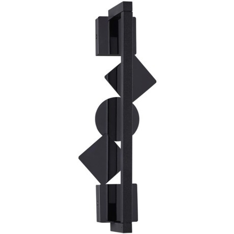 6690/7WL HIGHTECH ODL_EX24 017 Настенный светильник черный/черн полиров/металл/акрил поворотный на 360° IP20 LED 7W 184Лм 3000K GEOS