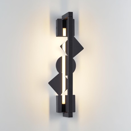 6690/7WL HIGHTECH ODL_EX24 017 Настенный светильник черный/черн полиров/металл/акрил поворотный на 360° IP20 LED 7W 184Лм 3000K GEOS