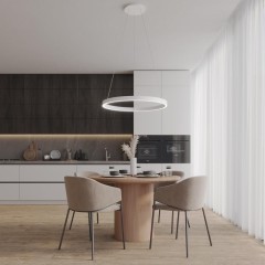 Светильник подвесной диммируемый со сменой цветовой температуры (пульт ДУ/прилож. Smart Life) LED 50/12W 3000-6000К Novotech SOTTO 359449