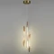 5468/9L ODEON LIGHT L-VISION Подвесной светильник латунный с коричневыми плафонами, LED 9 Вт, 3500 К, IP20, подключение 220 В