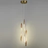 5468/9L ODEON LIGHT L-VISION Подвесной светильник латунный с коричневыми плафонами, LED 9 Вт, 3500 К, IP20, подключение 220 В