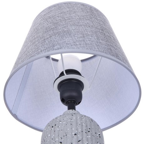 8216/1T CLASSI LN25 серый, керамика/текстиль Настольная лампа Е27 1*60W 220V FANNA