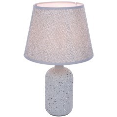 8216/1T CLASSI LN25 серый, керамика/текстиль Настольная лампа Е27 1*60W 220V FANNA