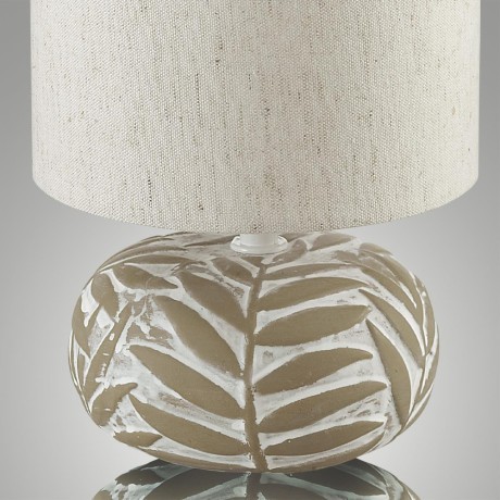 8135/1T MODERNI LN25 бежевый, керамика/текстиль Настольная лампа Е14 1*40W 220V RAMORA