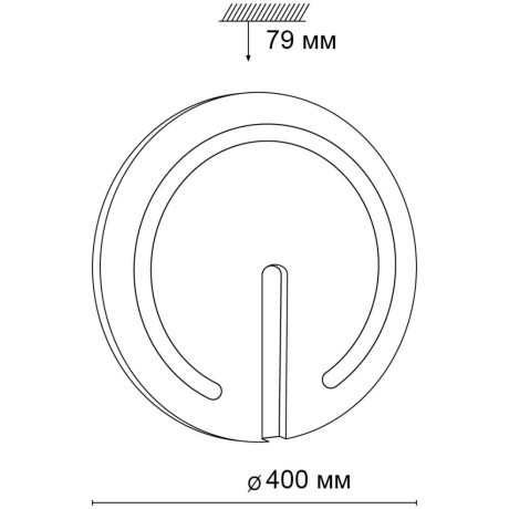 Настенно-потолочный светильник светодиодный для ванной с пультом и управлением смартфоном регулировкой цветовой температуры и яркости ночным режимом Button 3041/DL IP43