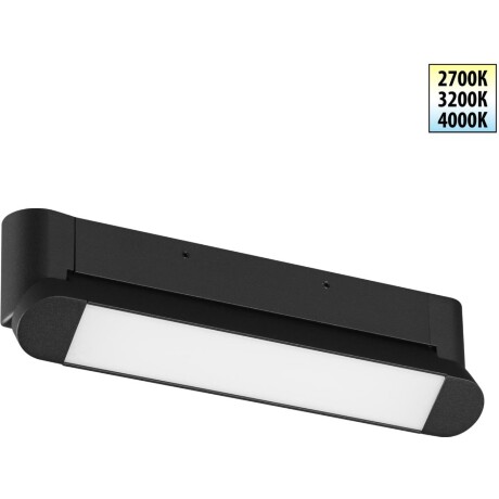 359799 OVER NT25 400 черный Светильник накладной с переключ. цв. температуры IP20 LED 12W 180-265V 2700К/3200К/4000К ITER