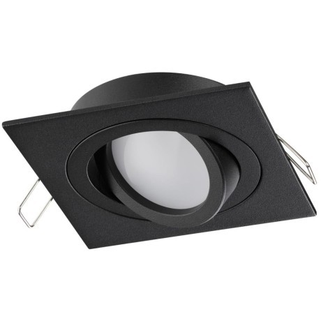371020 Черный встраиваемый квадратный светильник с поворотным плафоном под лампу GU10 50W 220-240V IP20 Novotech MORUS