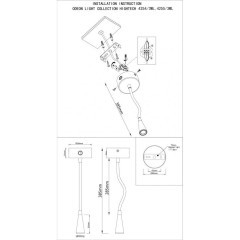 Спот светодиодный для чтения с выключателем Odds 4255/3WL
