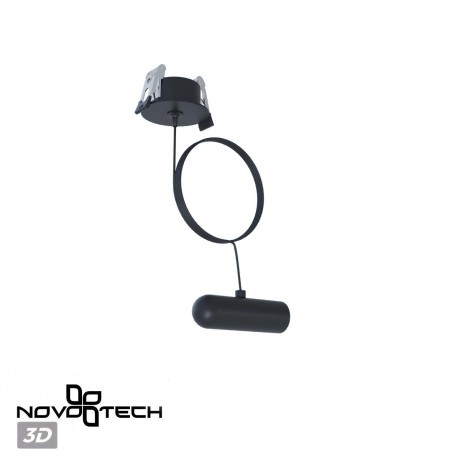 Встраиваемая база с вводом питания, заглушкой и проводом 200см Novotech Glat 359384