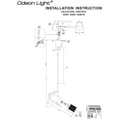 4356/1B Подвесной светильник Odeon Light HIGHTECH IP20 GU10 10W 220-240V BULLET