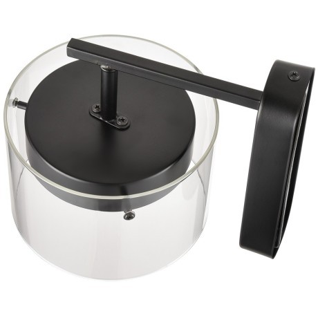 8232/1W COMFI черный/прозрачный, металл/стекло Бра LED GX70 1*10W 220V NATALINA