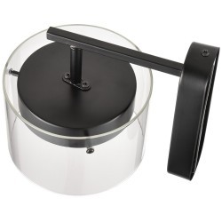 8232/1W COMFI черный/прозрачный, металл/стекло Бра LED GX70 1*10W 220V NATALINA