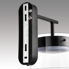 8232/1W COMFI черный/прозрачный, металл/стекло Бра LED GX70 1*10W 220V NATALINA