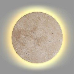 6625/15WL HIGHTECH ODL24 бежевый/металл/травертин Настенный светильник IP20 LED 15W 3000K 220V TRAVERTINO