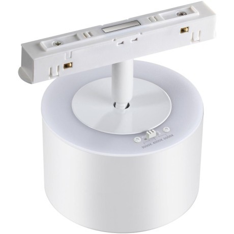 358979 Трековый светодиодный светильник с переключением цветности Novotech Flum CRI90+ 3000;4000;6000К 1100Лм 120° 12W вниз + 3W вверх