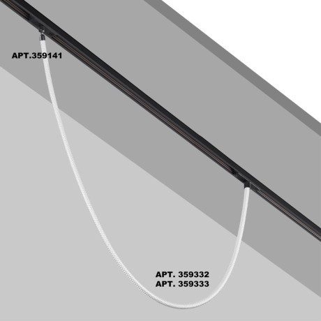 359332 Трековый светодиодный неон 1м Novotech Flum CRI90+ 3000К 1360Лм 360° 14W