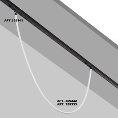 359332 Трековый светодиодный неон 1м Novotech Flum CRI90+ 3000К 1360Лм 360° 14W