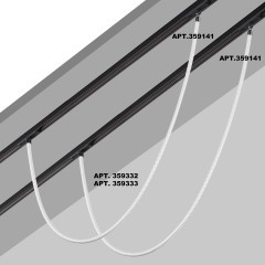 359332 Трековый светодиодный неон 1м Novotech Flum CRI90+ 3000К 1360Лм 360° 14W