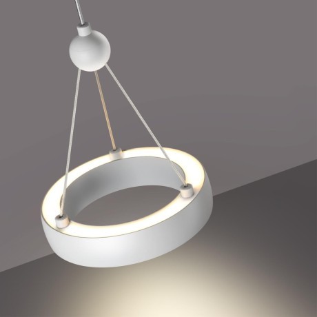 Светильник подвесной светодиодный, длина провода 2м LED 12W вниз 5W вверх 1360Лм 3000K Odeon Light TURN 359395