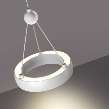 Светильник подвесной светодиодный, длина провода 2м LED 12W вниз 5W вверх 1360Лм 3000K Odeon Light TURN 359395