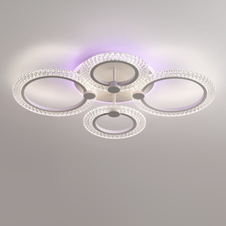 8017/60CL Потолочный светильник Lumion LEDIO c подсв. осн. LED 60W Ra90 Lm5100 220V 3000-6000K MOLLY