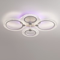 8017/60CL Потолочный светильник Lumion LEDIO c подсв. осн. LED 60W Ra90 Lm5100 220V 3000-6000K MOLLY